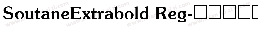 SoutaneExtrabold Reg字体转换